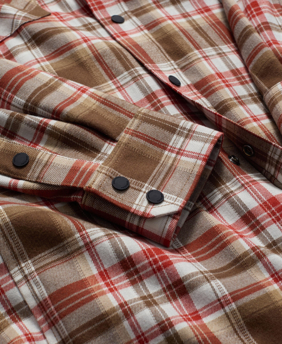Ember Flannel Long Sleeve WerkShirt Truewerk #color_Rust/Brown Plaid