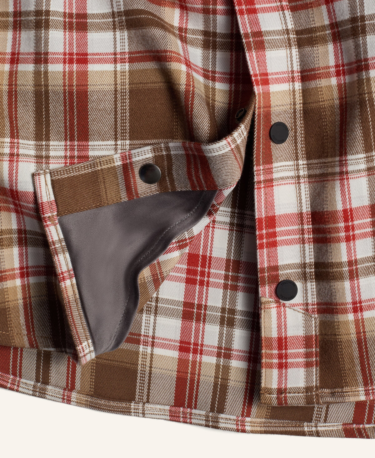 Ember Flannel Long Sleeve WerkShirt Truewerk #color_Rust/Brown Plaid