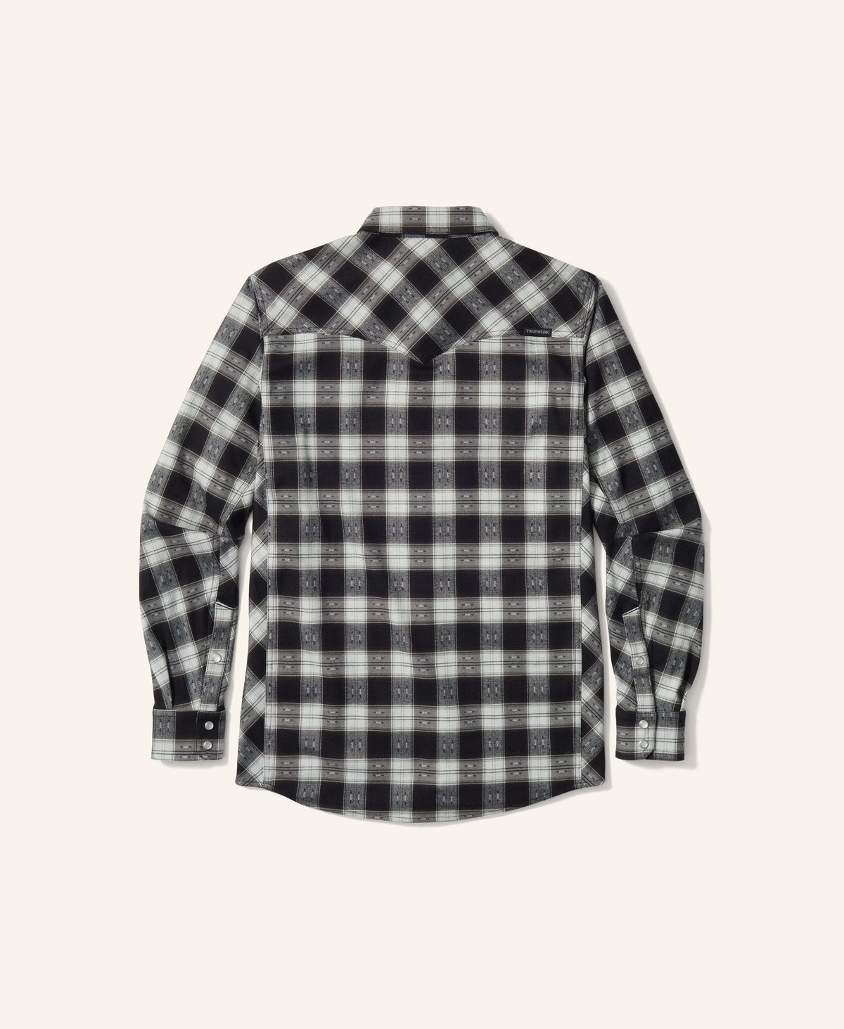 Ember Western Flannel Long Sleeve WerkShirt Truewerk #color_White/Black