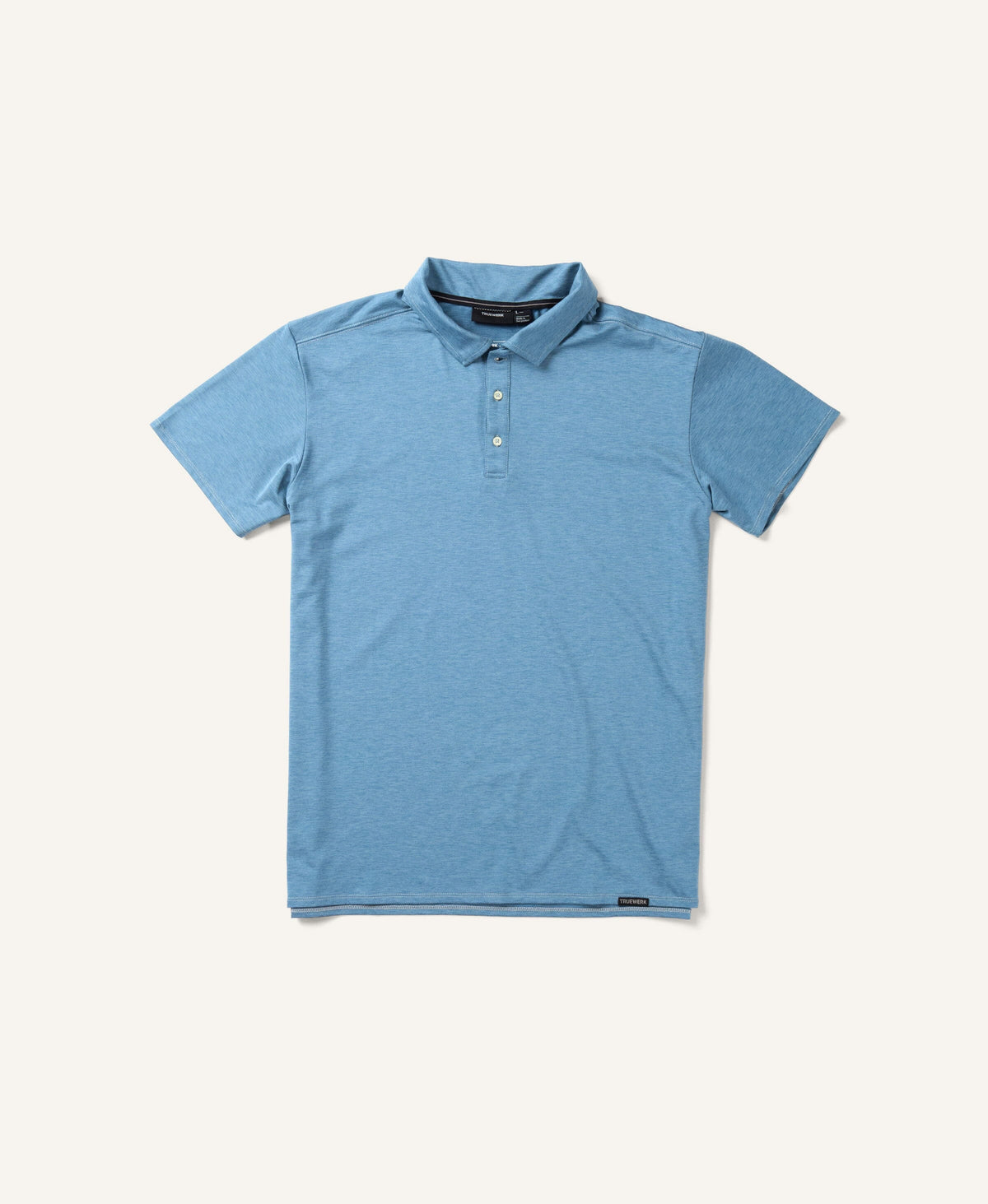Truewerk EDO Polo #color_Heathered Horizon Blue
