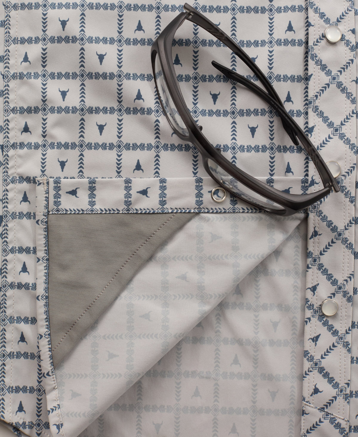 #color_Grey/Blue Steer Plaid