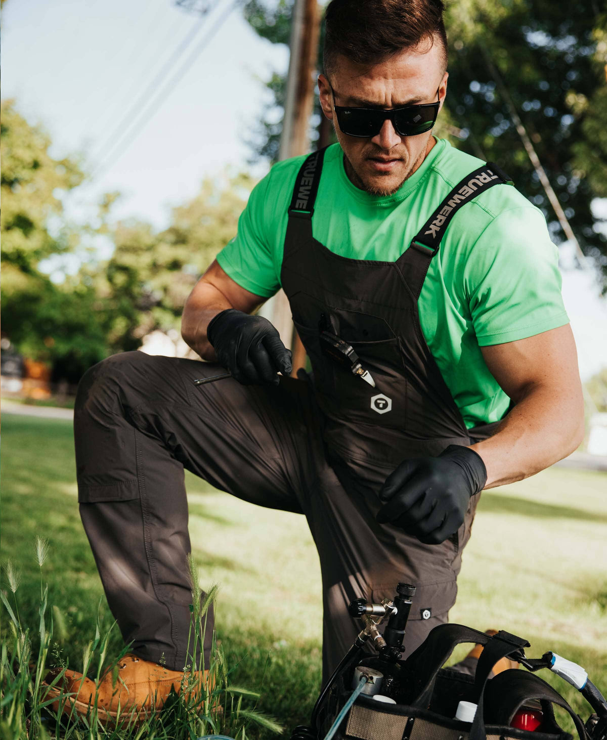 T1 Overalls with Knee Pads #color_deep grey