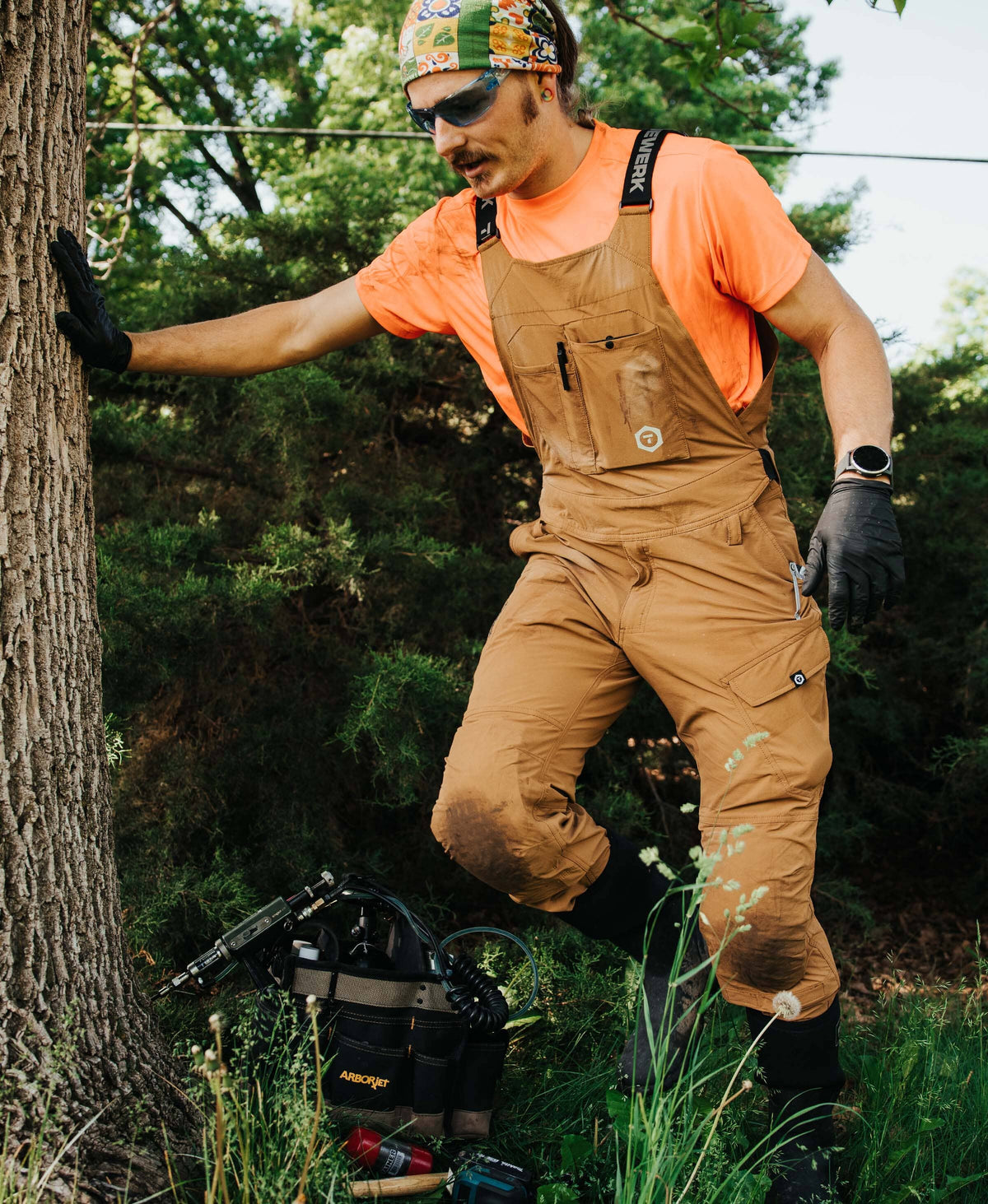 T1 Overalls with Knee Pads #color_sand